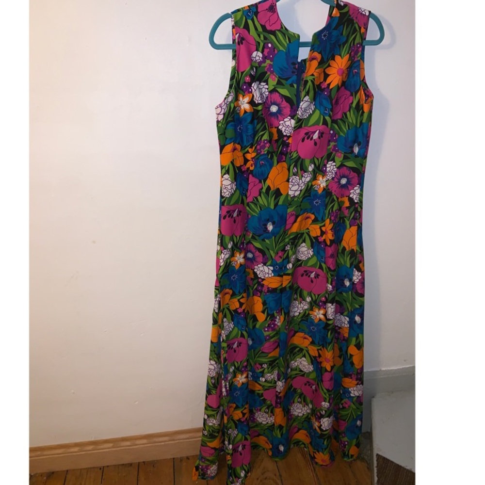 Vintage 1970s handmade floral dress